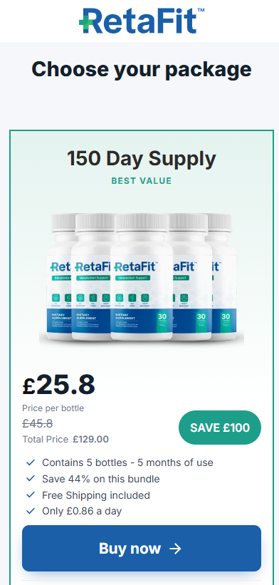 Buy RetaFit UK — Mobile Checkout